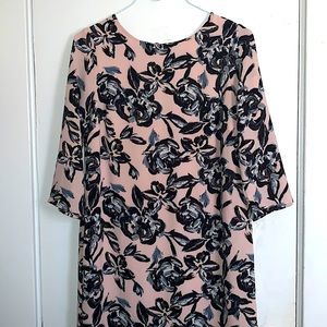 Floral long sleeve casual dress